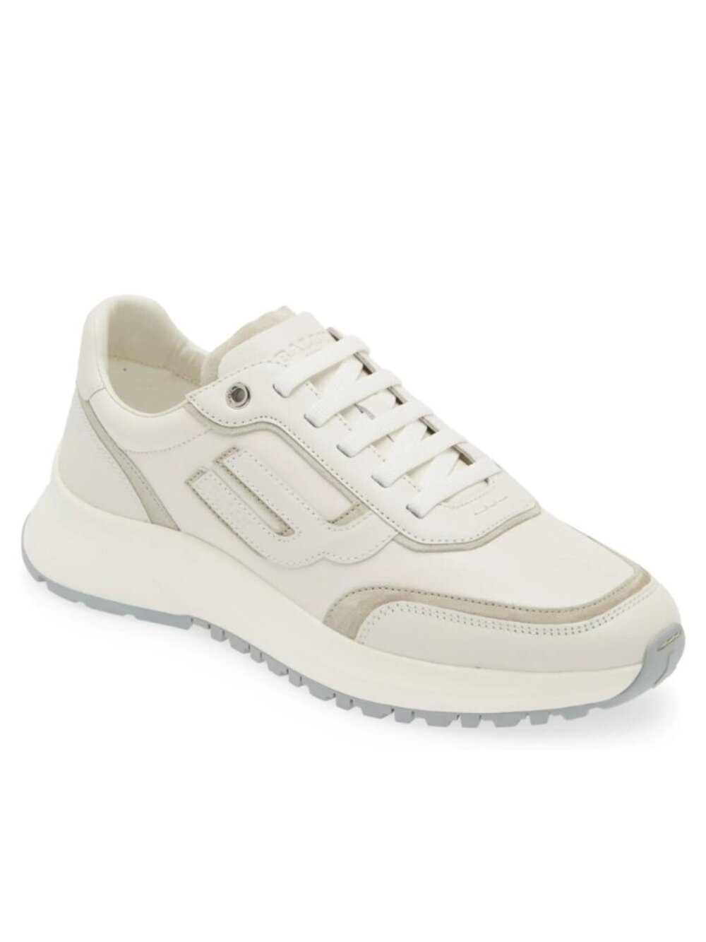 Bally Demmy Men's Lace-Up Leather Low Top Sneaker Shoes White Size 10 D